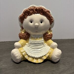 Kimble Mold 1985‎ Vintage Ceramic Hand Painted Girl in With Music Box
